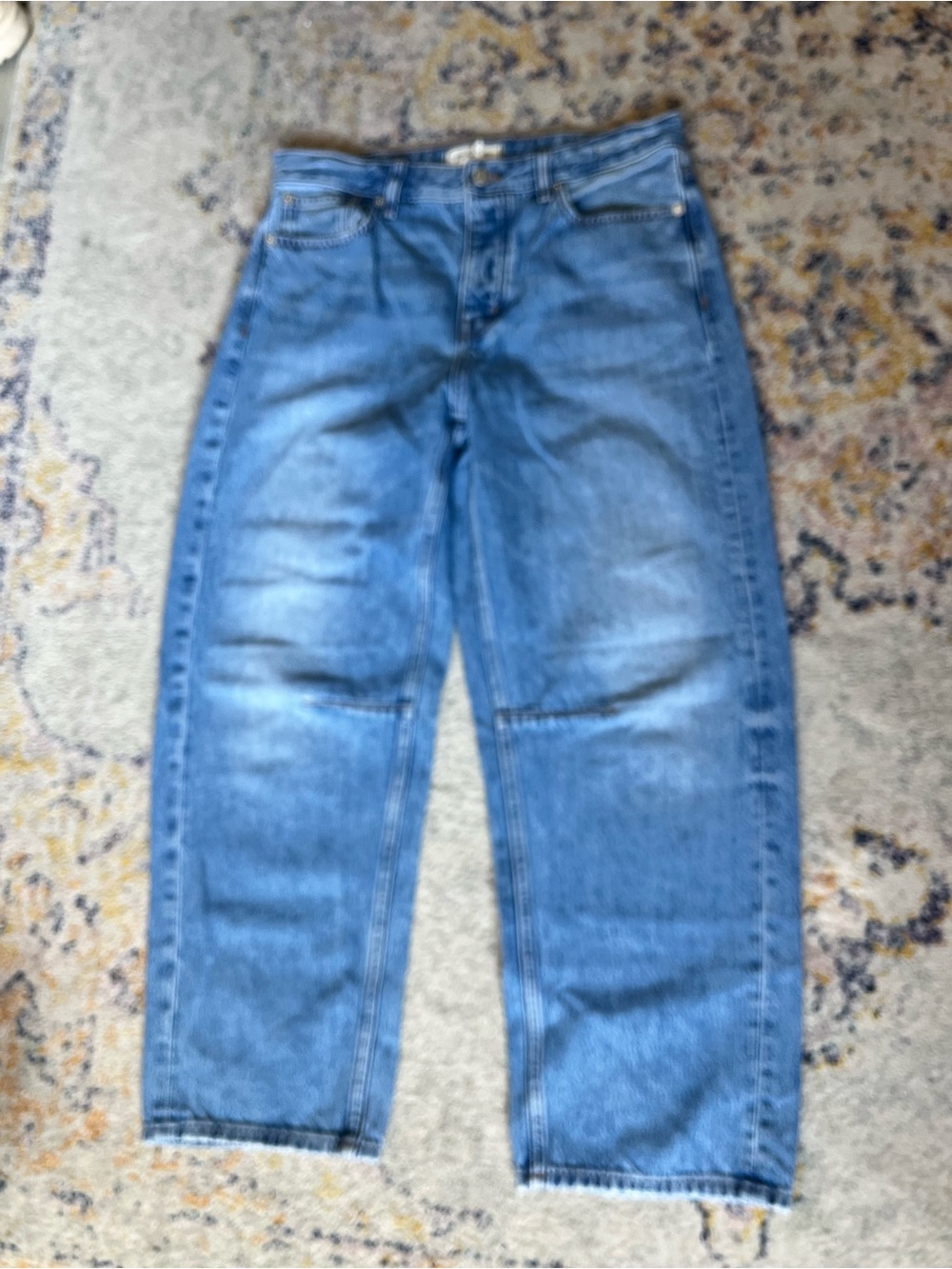 Madewell Darted Barrel Leg Denim